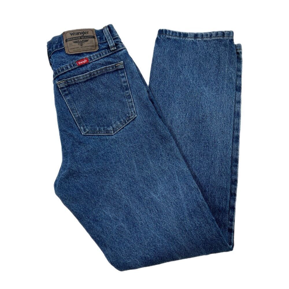 Wrangler Men's 30x32 Premium Quality Regular Fit Straight Leg Denim Jeans